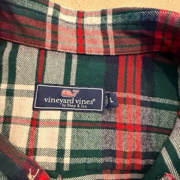 Vineyard Vines Men Flannel Shirt - Picture 6 of 8